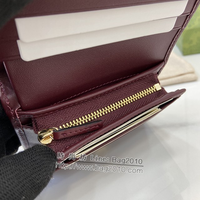 Gucci專櫃古馳最新款Horsebit 1955系列卡包零錢包卡夾 jh2190型號：621887